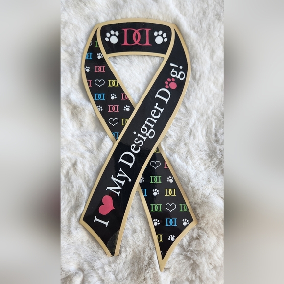 I Love My Designer Dog Car Magnet - Picture 1 of 4